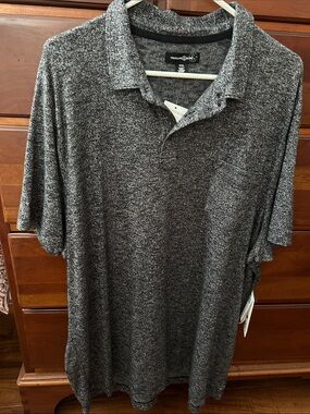 Treasure & Bond Marled Charcoal Polo Shirt
Size XXL.  NWT